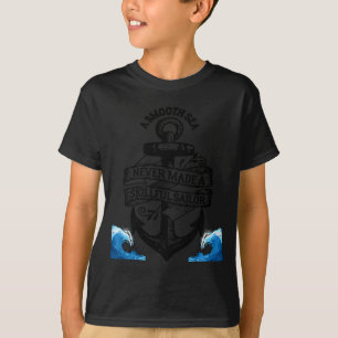 Proud Seaman Captain Husband Papa Daddy Anchor Pri T-Shirt