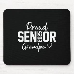 Proud Senior 2025 Grandpa Graduate Cute Heart Cl O Mouse Mat