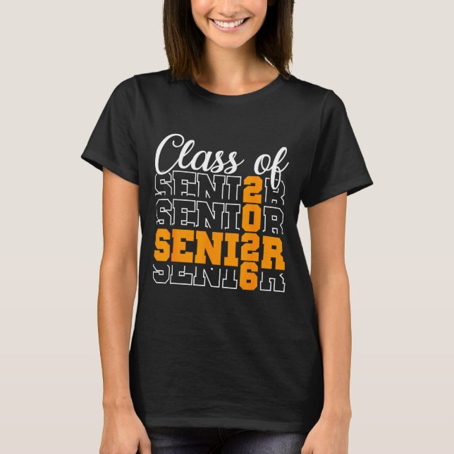 Proud senior 2026 graduation high school class of T-Shirt (Front)
