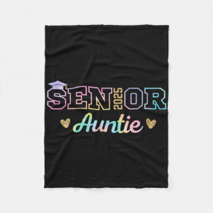 Proud Senior Auntie 2025 Senior 2025 Aunt Cl Of 20 Fleece Blanket