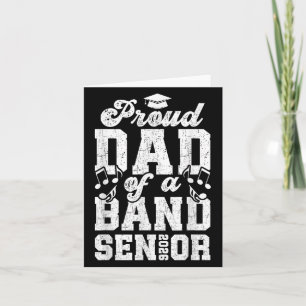 Proud Senior Band Dad 2026 Senior Marching Band Da Card
