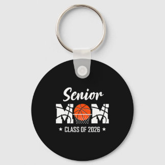 Proud senior basketball mom 2026 graduation  key ring