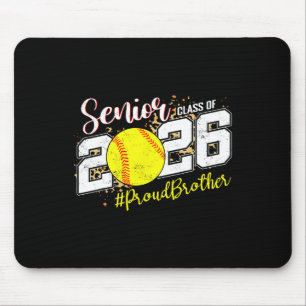 Proud Senior Brother Cl Of 2026 Softll Graduation Mouse Mat