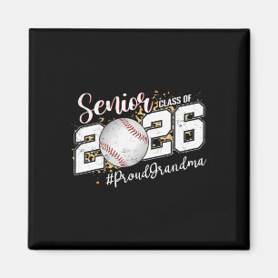 Proud Senior Grandma Cl Of 2026 Sell Graduate Leop Magnet