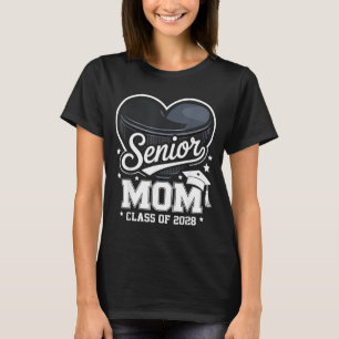Proud Senior Mum Cl Of 2028 Hockey Graduation T-Shirt