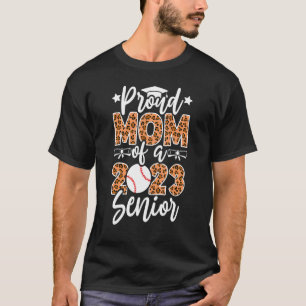 Proud Senior Mum Class Of 2023 Baseball Mum Gradua T-Shirt