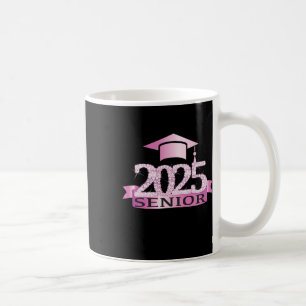 Proud Senior Of 2025 Cap Graduation Year Decor Pin Coffee Mug