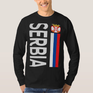 Proud Serbian Flag Serbia Day Serbian Roots T-Shirt
