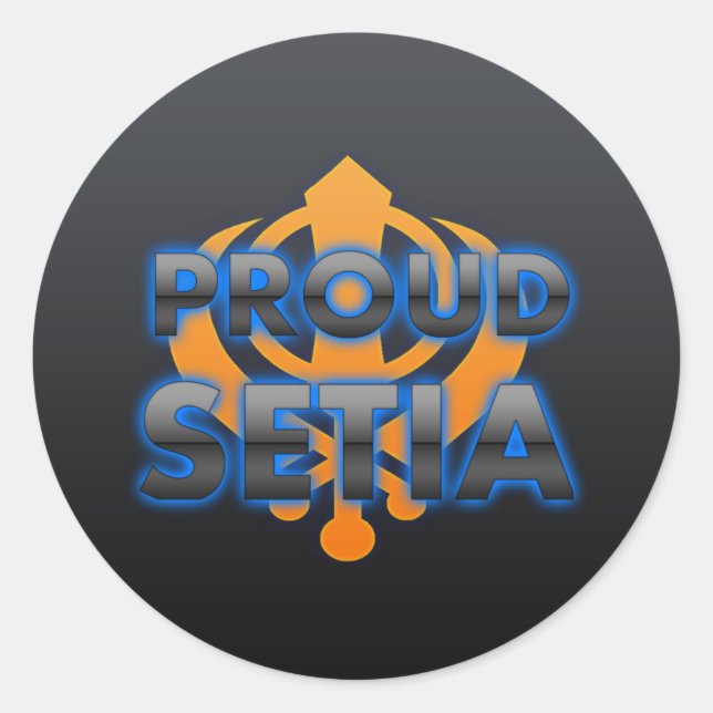 Proud Setia, Setia pride Classic Round Sticker (Front)
