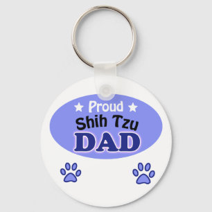 Proud Shih Tzu Dad Key Ring