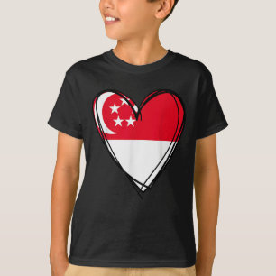 Proud Singaporean Boy Girl Aunt Dad Mum Singapore T-Shirt