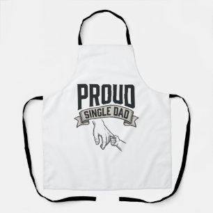 Proud Single Dad Vintage Engraving Shirt Design_1 Apron