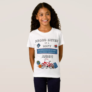 Proud Sister Boy Elementary Graduation T-Shirt
