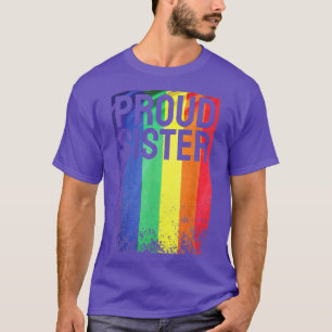 proud sister lgbt & lgbtq family pride T-Shirt