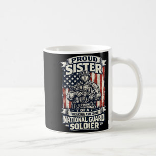 Proud Sister National Guard Soldier Military Coffee Mug