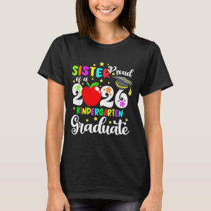 Proud sister of 2026 kindergarten graduate mothers T-Shirt
