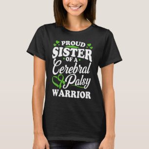 Proud Sister Of A Cerebral Palsy Warrior CP Awaren T-Shirt
