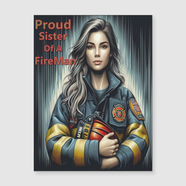 Proud Sister Of A FireFighter Robotics (Front)