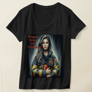 Proud Sister Of A FireFighter science T-Shirt