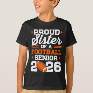 Proud Sister Of A Senior 2026 Sketll Leopard Gradu T-Shirt