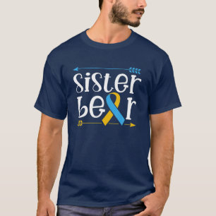 Proud Sister Of Down Syndrome Warrior Awareness Tr T-Shirt