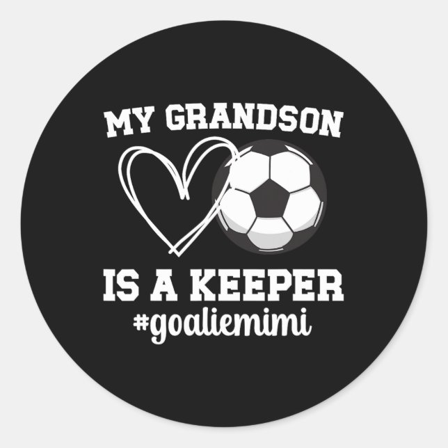 Proud Soccer Goalie Mimi Of A Soccer Goalkeeper Mi Classic Round Sticker (Front)