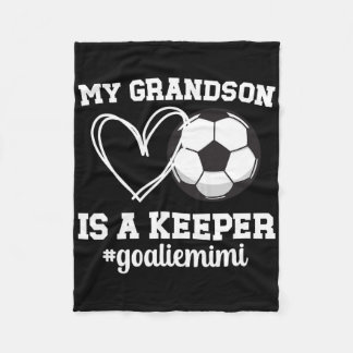 Proud Soccer Goalie Mimi Of A Soccer Goalkeeper Mi Fleece Blanket