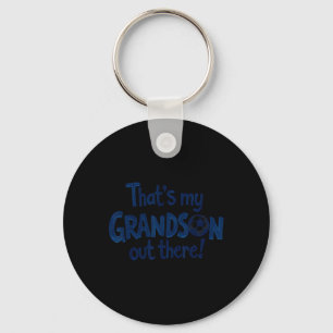 Proud Soccer Grandma Grandpa That's My Grandson Ou Key Ring