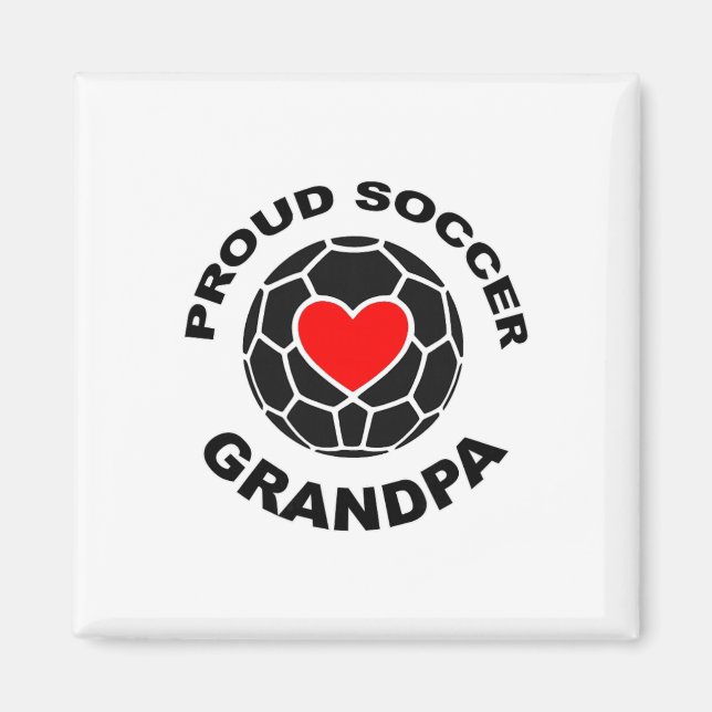 Proud Soccer Grandpa  Magnet (Front)