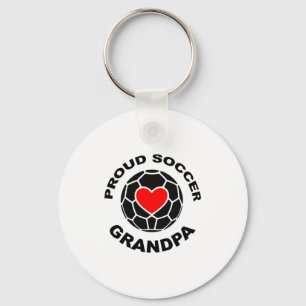 Proud Soccer Grandpa T Shirt Key Ring