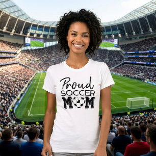 Proud Soccer Mum Custom Jersey Double Sided T-Shirt