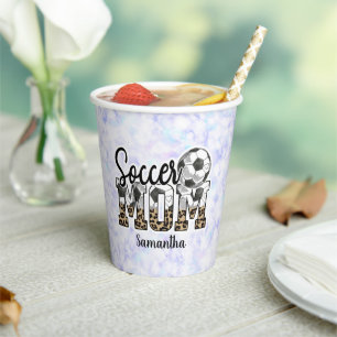 Proud Soccer Mum – Sideline Champion Paper Cups