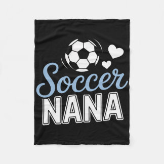 Proud Soccer Nana Supporting Grandkids At Matches  Fleece Blanket