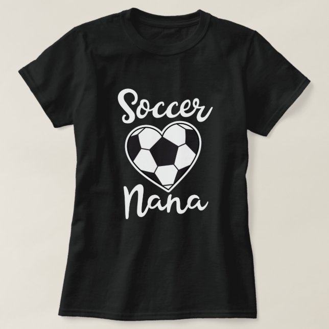Proud Soccer Nana Womens Game day Gift T-Shirt (Design Front)