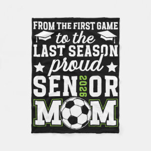 Proud Soccer Senior Mom 2026 Soccer Senior Mama 20 Fleece Blanket