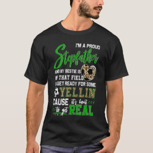 Proud Soccer Stepfather Soccer Family Matching 2 T-Shirt