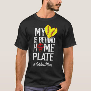 Proud Softball Catcher Mum Of A Softball Catcher M T-Shirt