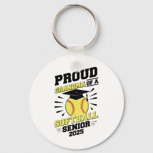 Proud Softbyll Senior Grandma Cl Of 2025 Graduatio Key Ring