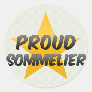 Proud Sommelier Classic Round Sticker