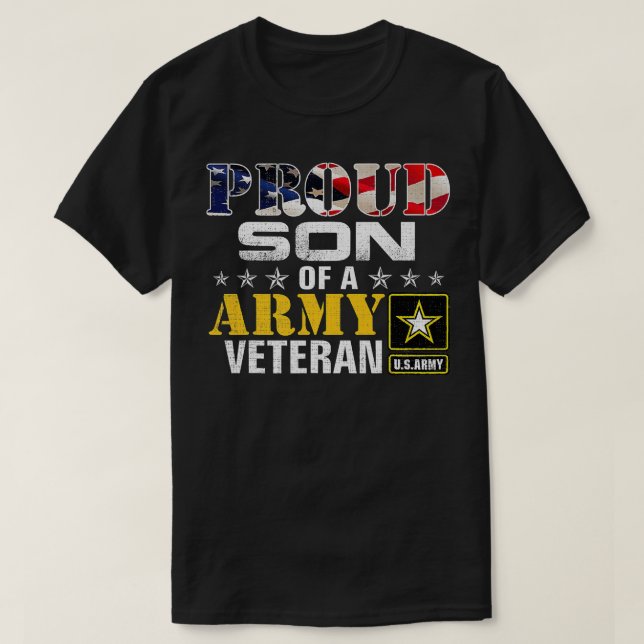Proud Son Of A Army Veteran Premium  T-Shirt (Design Front)