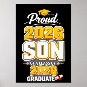 Proud Son of A Class of 2026 Graduate graduation  Poster