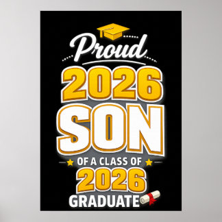Proud Son of A Class of 2026 Graduate graduation  Poster