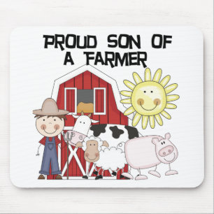 Proud Son of a Farmer Tshirts and Gifts Mouse Mat