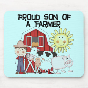 Proud Son of a Farmer Tshirts and Gifts Mouse Mat