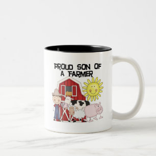 Proud Son of a Farmer Tshirts and Gifts Two-Tone Coffee Mug