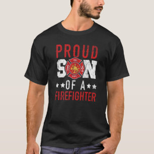 Proud Son Of A Firefighter Firefighting Fireman Fi T-Shirt