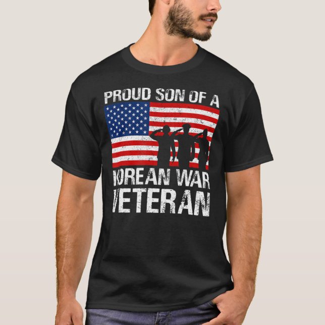  Proud Son of a Korean War Veteran Shirt Military (Front)