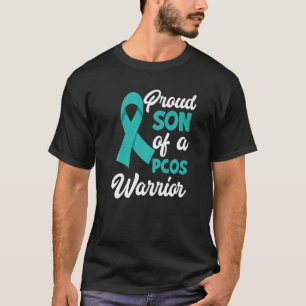 Proud Son Of A PCOS Warrior PCOS Awareness   T-Shirt