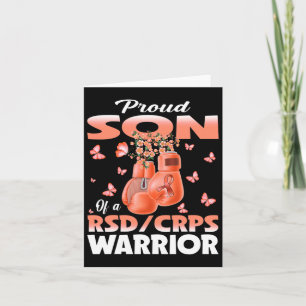 Proud Son Of A Rsd Crps Warrior Awareness Boxing G Card