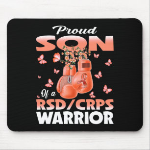 Proud Son Of A Rsd Crps Warrior Awareness Boxing G Mouse Mat